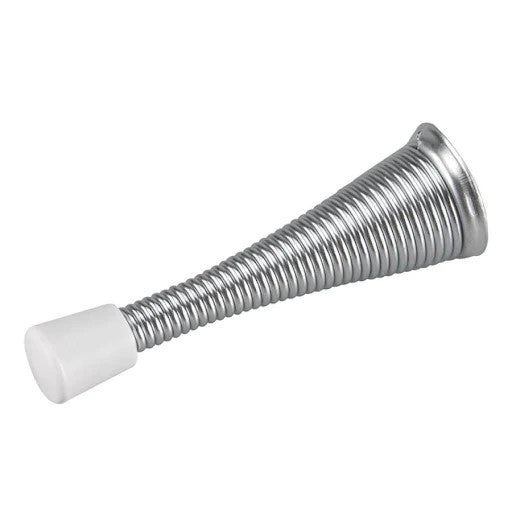 Spring Door Stop in Satin Nickel