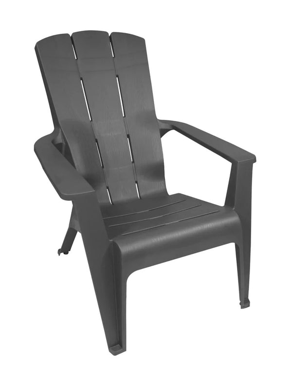 Gracious Living Contour Patio Muskoka Chair in Grey