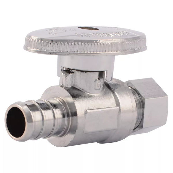 1/2 Inch PEX 3/8 Inch OD COMP STRGHT STOP