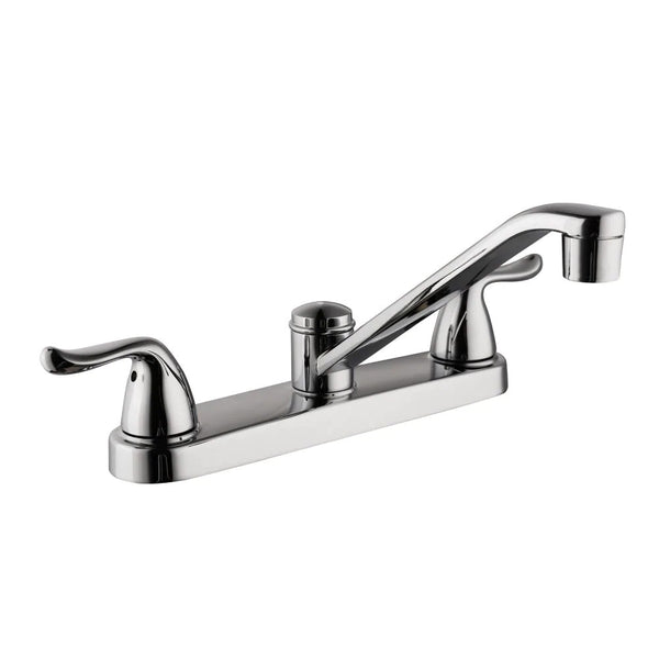 Glacier Bay Constructor 2-Handle Standard Kitchen Faucet in Chrome
