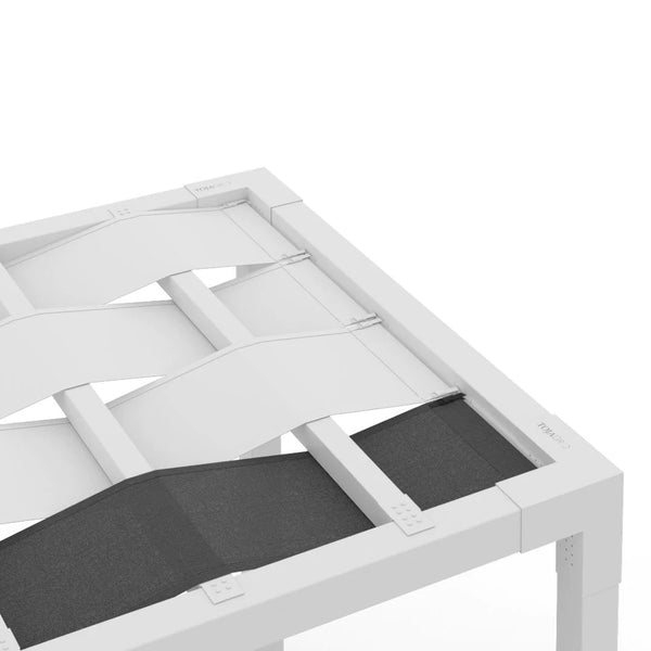 Toja Grid Wave Shade 2' x 12' Graphite