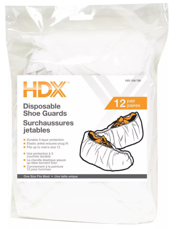 HDX Shoe Covers 12 Pack
