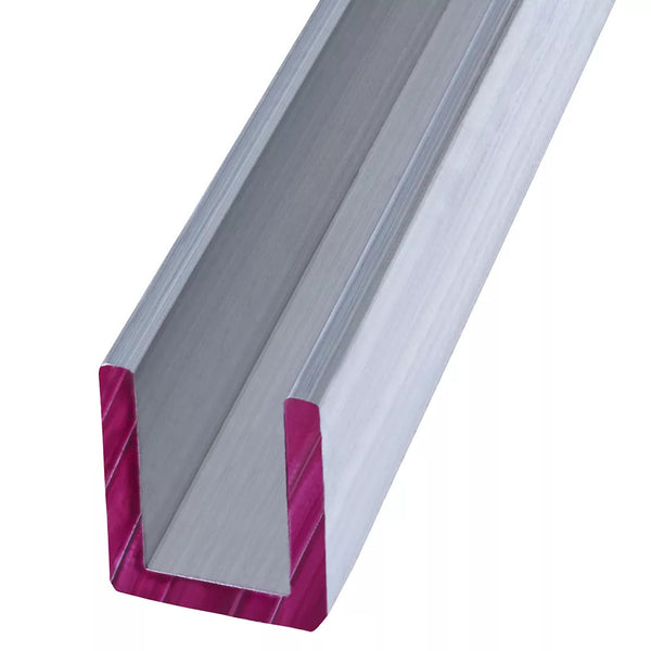 1/2 x 96-inch Aluminum Channel Plywood Trim