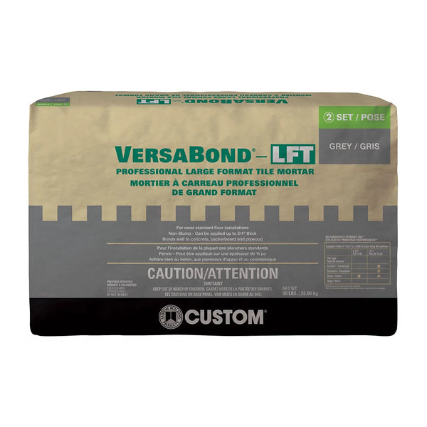 VersaBond-LFT 50 lb. Grey Professional Fortified Medium Bed Tile Mortar